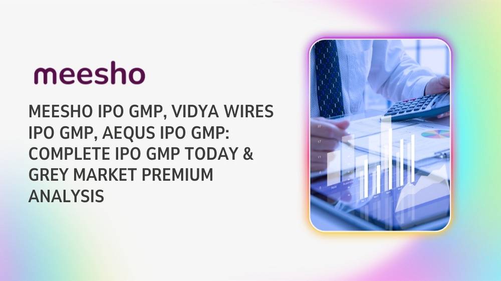 Meesho IPO GMP, Vidya Wires IPO GMP, Aequs IPO GMP: Complete IPO GMP Today & Grey Market Premium Analysis