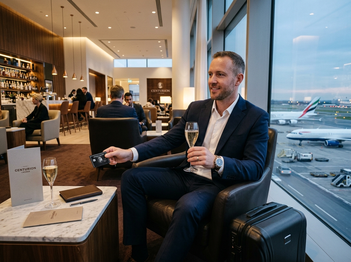 Business traveler in airport lounge 202605291633