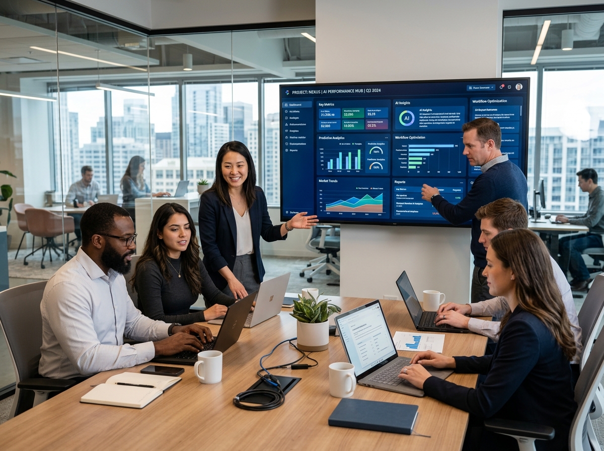 Corporate team using AI software 202605291448