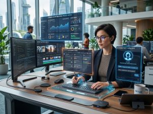 Futuristic workspace AI assistan… 202605291435