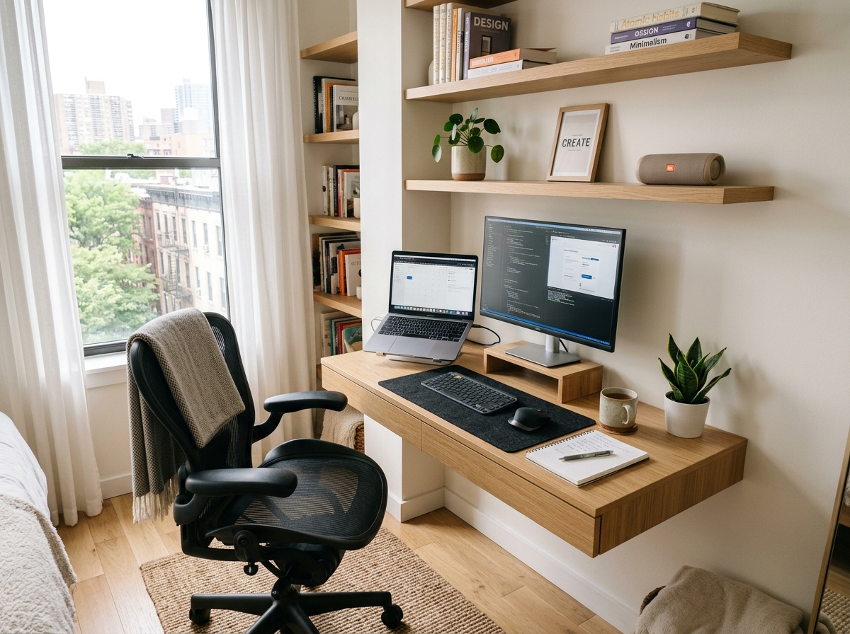 Apartment home office featuring … 202606041649