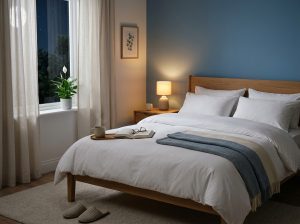 Bedroom at night with soft 202606051040