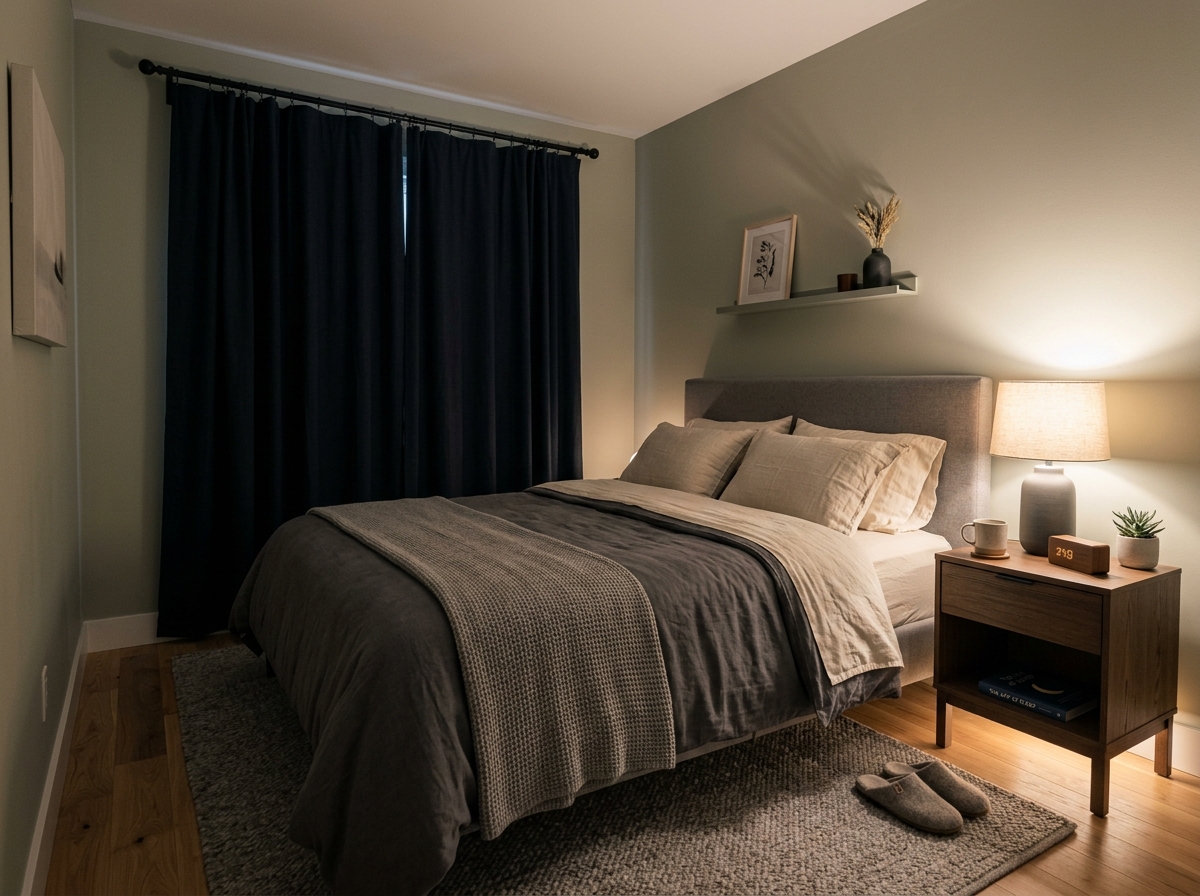 Bedroom with blackout curtains m… 202606051047