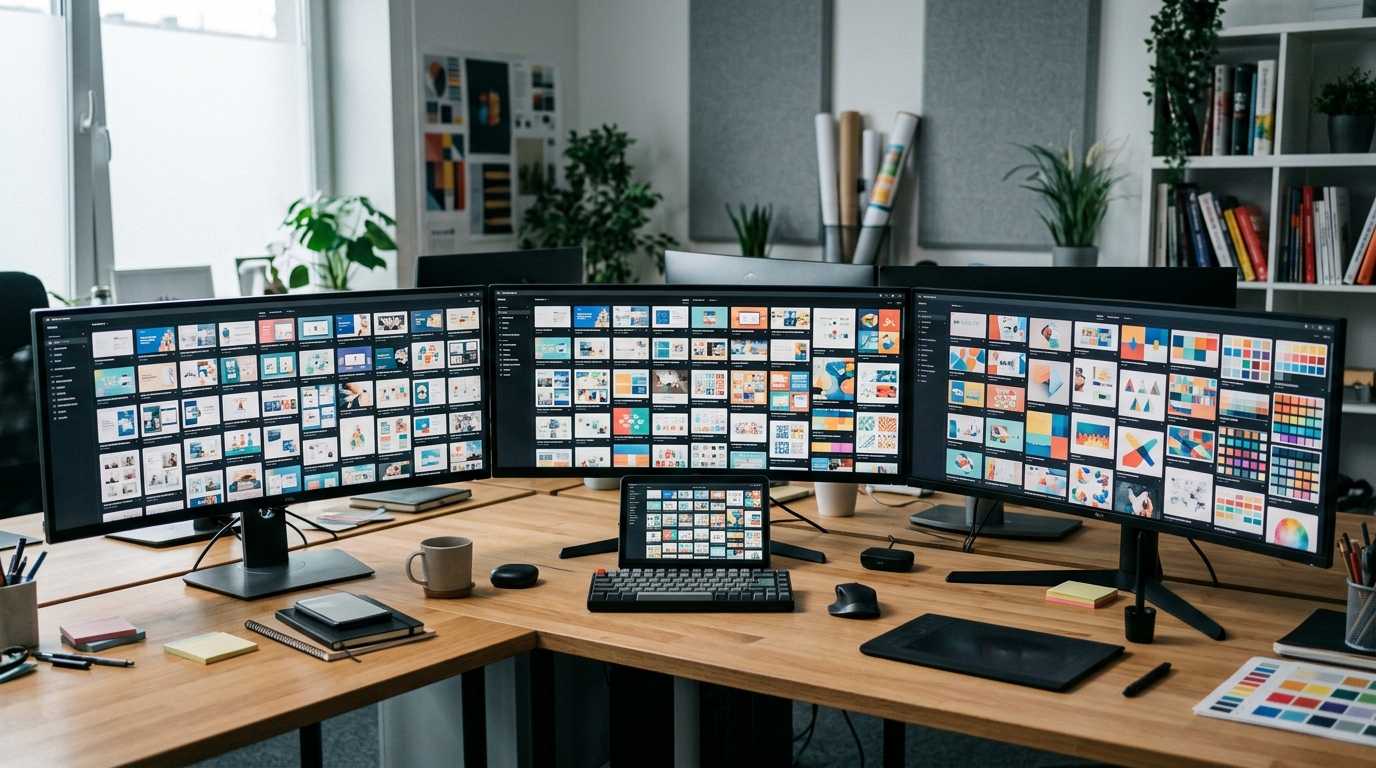 Digital content library on screens 202606151426