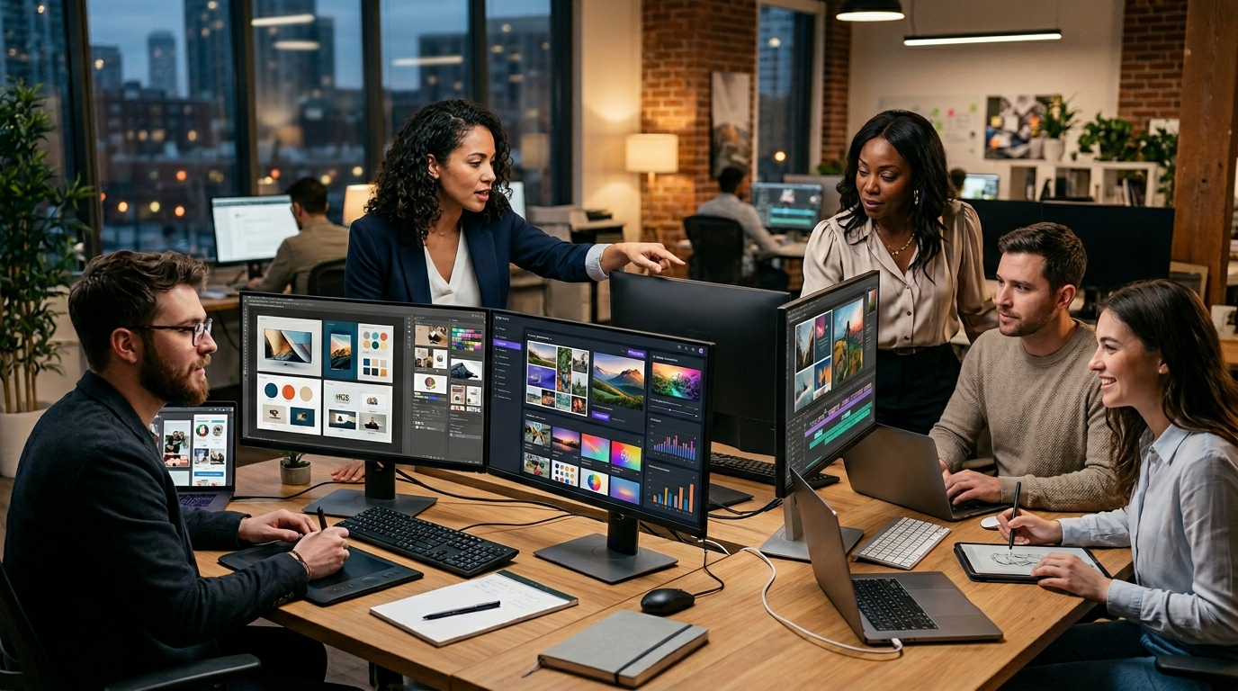 Digital marketing team working w… 202606151419