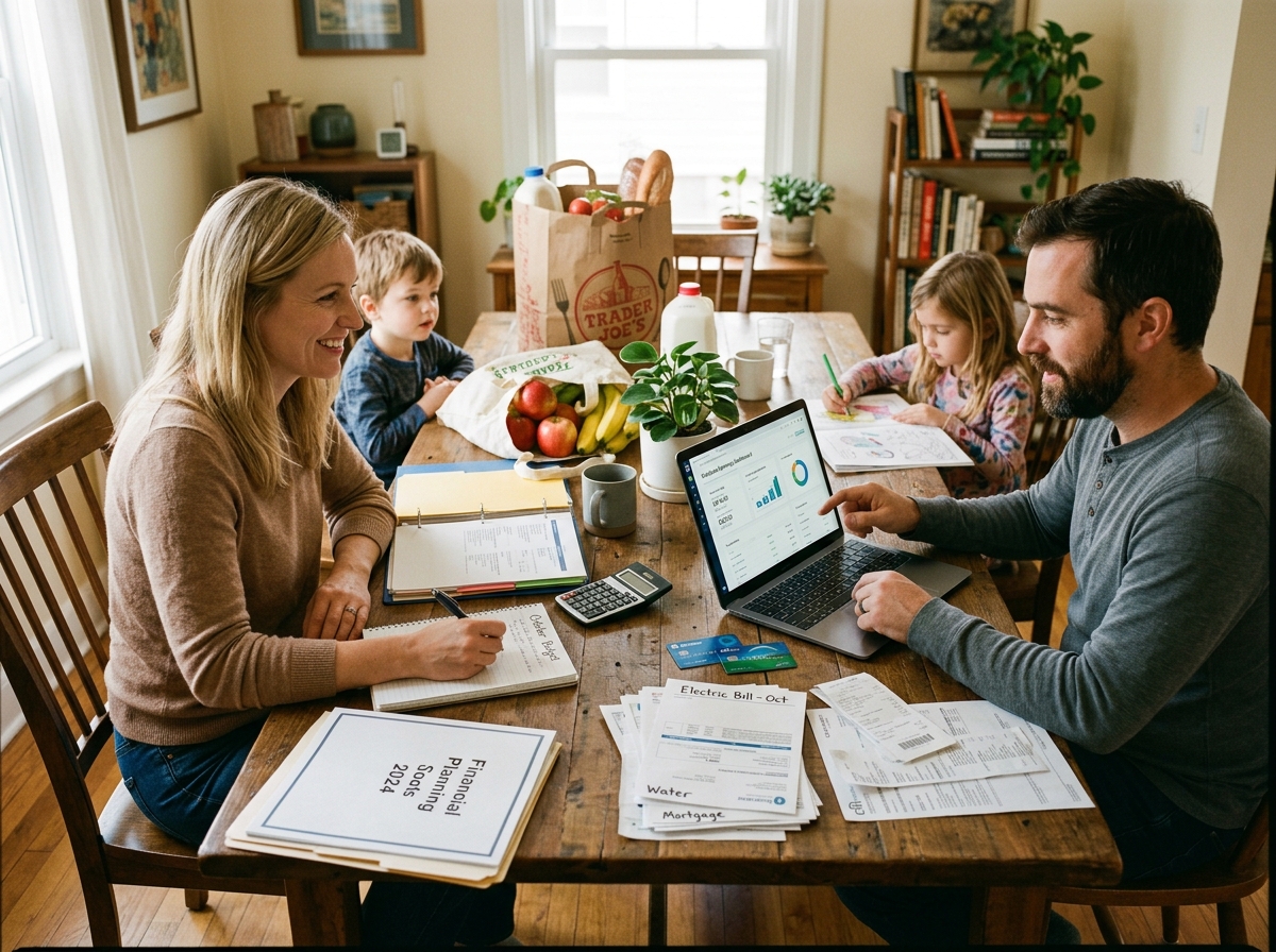 Family budgeting with groceries … 202606091144