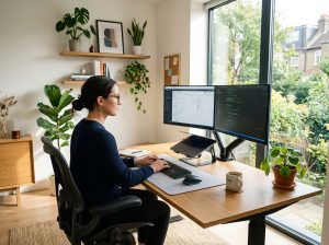 Modern home office setup organized 202606041625