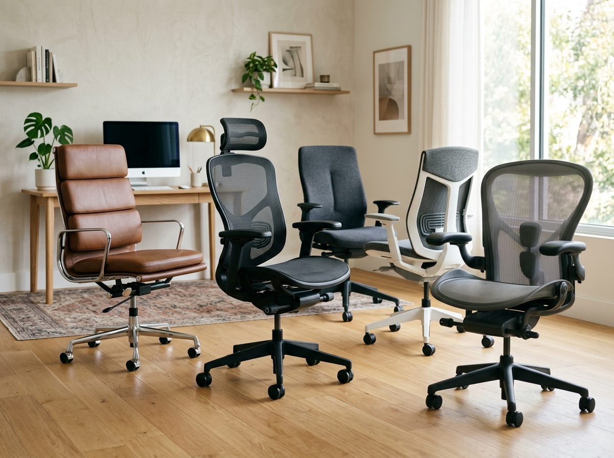 Office chairs in showroom 202606051225