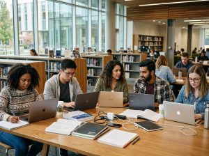 Students using laptops in study 202606021559