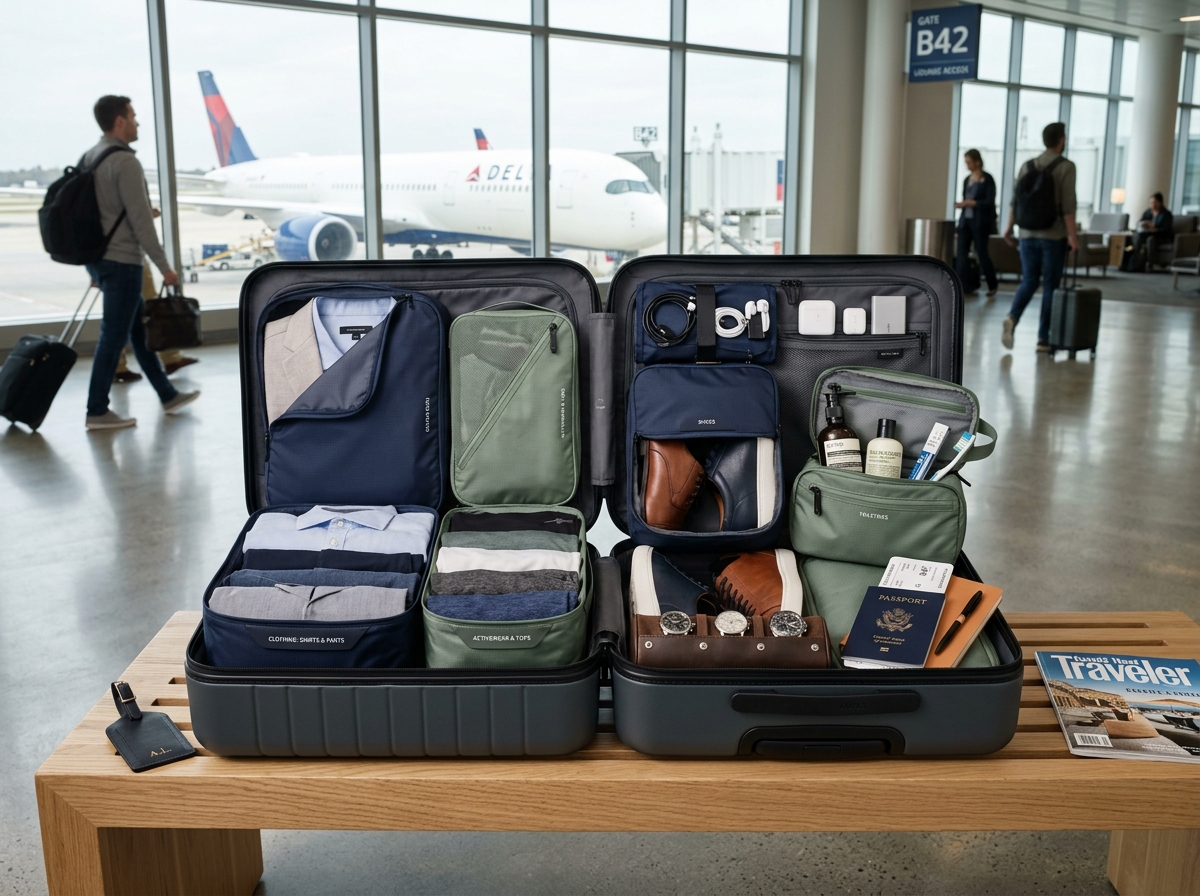 Suitcase with packing cubes 202606042210