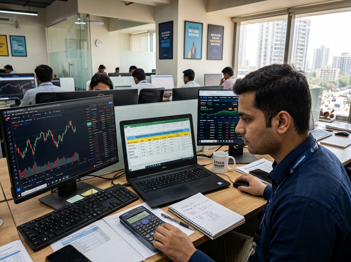 Trader comparing brokerage charg… 202606051145